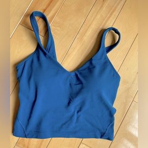 Ladies Lululemon align crop tank size 2. Dark Teal color